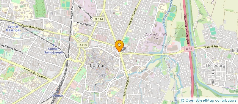 localisation de l'entreprise CQMP  COLMAR