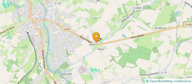 localisation de l'entreprise CQS IMMO  NERAC