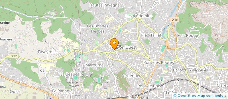 localisation de l'entreprise CQV VALBERTRAND (CQV)  TOULON