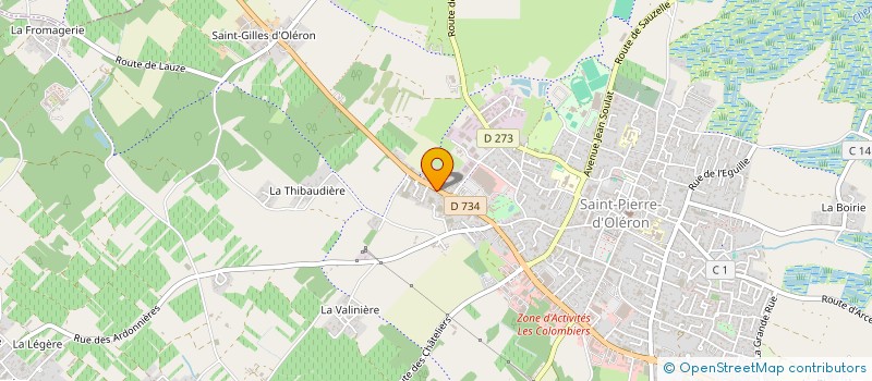 localisation de l'entreprise CR 17 BAT  SAINT-PIERRE-D'OLERON