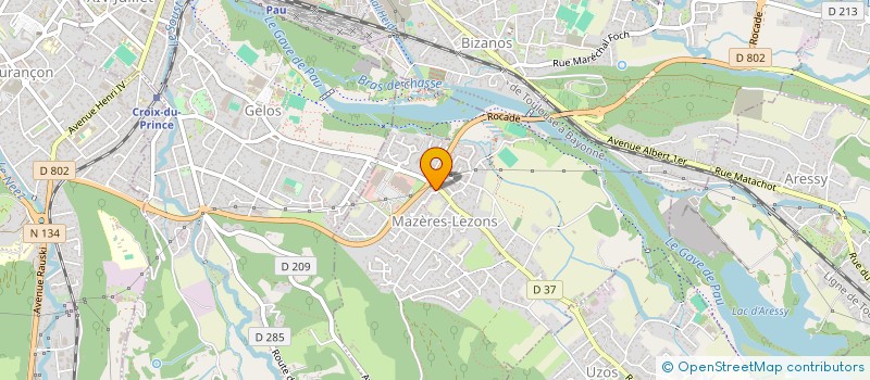 localisation de l'entreprise CR 64  MAZERES-LEZONS