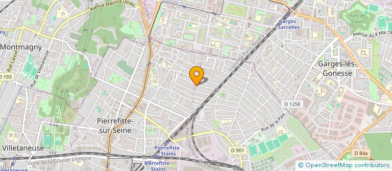 localisation de l'entreprise CR à STAINS