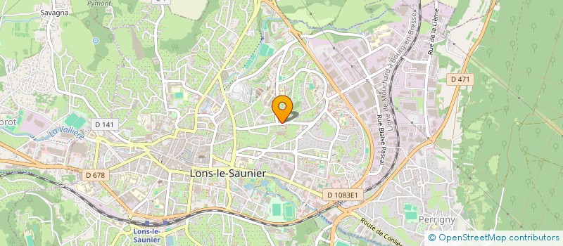 localisation de l'entreprise CR  LONS-LE-SAUNIER