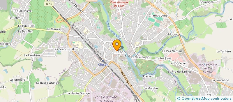 localisation de l'entreprise CR AND CIE à CLISSON