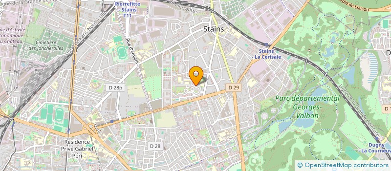 localisation de l'entreprise CR AUTO à STAINS