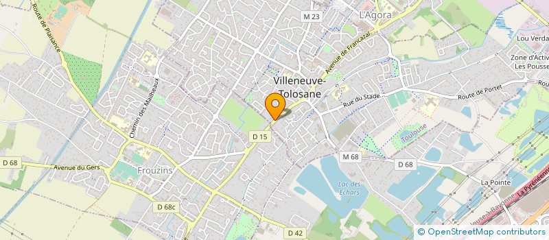 localisation de l'entreprise CR AUTOMOBILES à VILLENEUVE-TOLOSANE