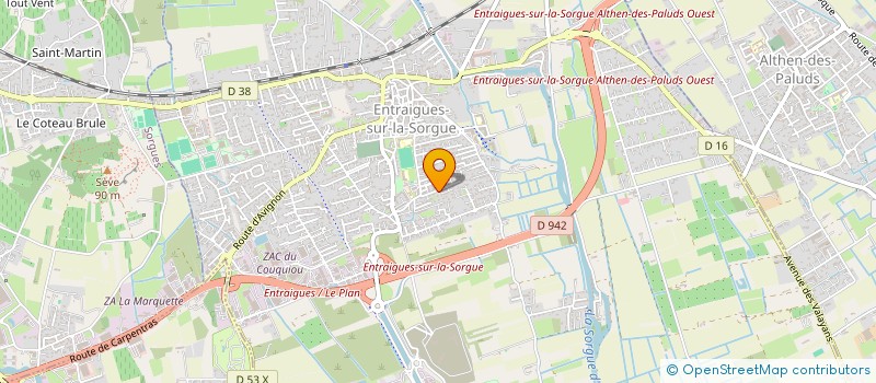 localisation de l'entreprise CR BACHES 84  ENTRAIGUES-SUR-LA-SORGUE