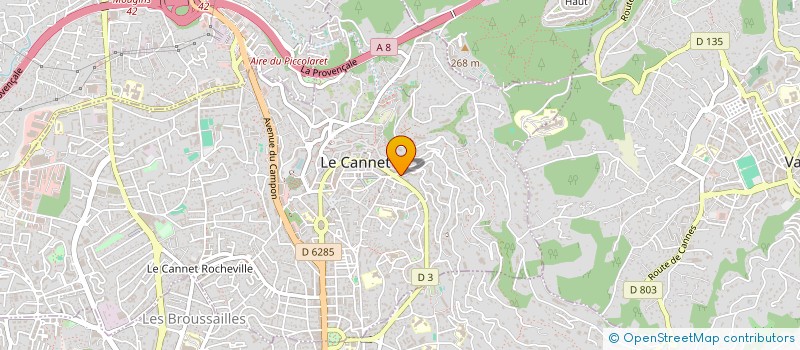 localisation de l'entreprise CR BAT 06 à LE CANNET