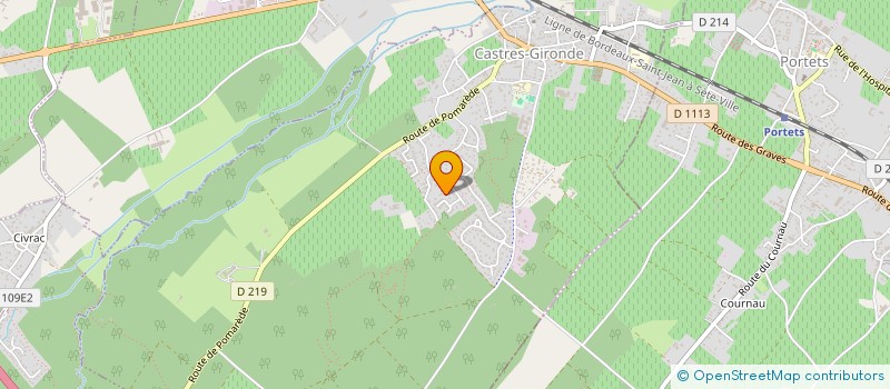 localisation de l'entreprise CR BATIMENT  CASTRES-GIRONDE