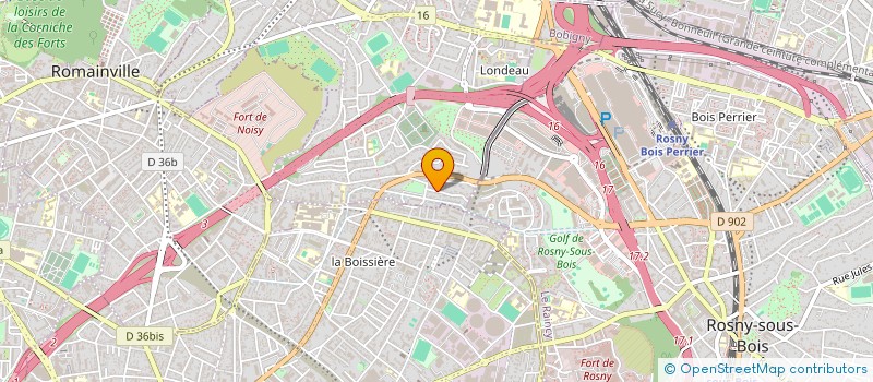 localisation de l'entreprise CR BATIMENT à NOISY-LE-SEC