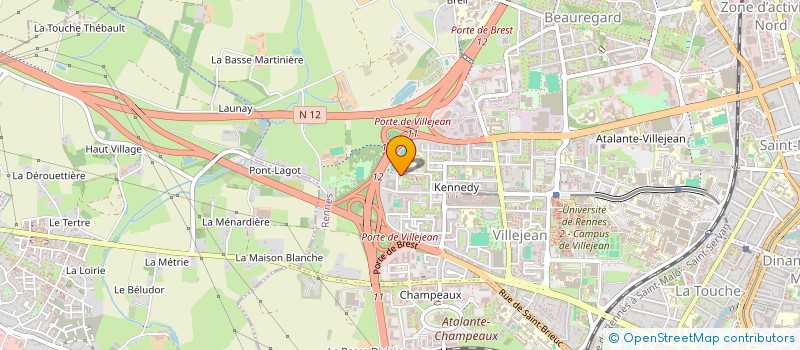 localisation de l'entreprise CR BRETAGNE  RENNES