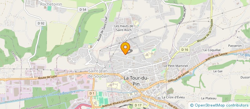 localisation de l'entreprise CR CARRELAGE  BOURGOIN-JALLIEU