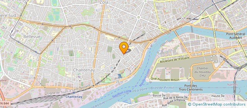 localisation de l'entreprise CR COM à NANTES