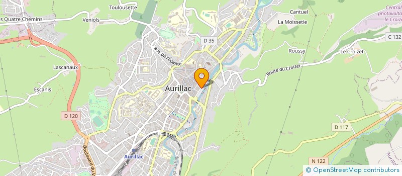 localisation de l'entreprise CR CONCEPT à AURILLAC