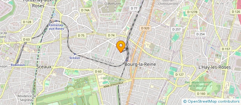 localisation de l'entreprise CR CONSEILS à BOURG-LA-REINE