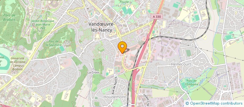 localisation de l'entreprise CR CONSTRUCTION  VANDUVRE-LES-NANCY