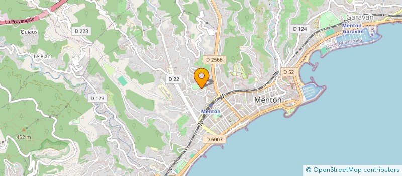 localisation de l'entreprise CR CONSULTING  MENTON