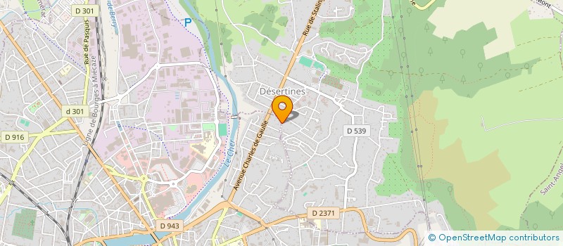localisation de l'entreprise CR DEBOUCHAGE HYDROCURAGE à MONTLUCON