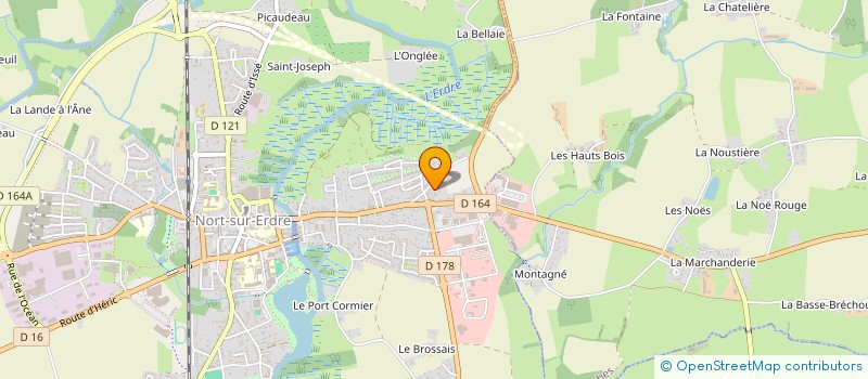 localisation de l'entreprise CR DIFFUSION  NORT-SUR-ERDRE