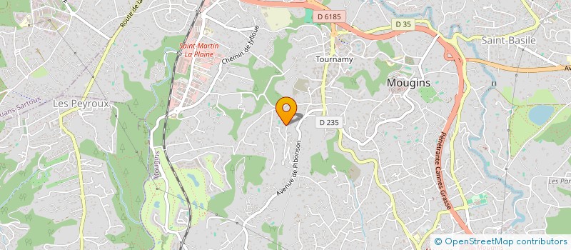 localisation de l'entreprise CR EVENTS à MOUGINS