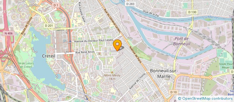 localisation de l'entreprise CR EXPRESS  CRETEIL