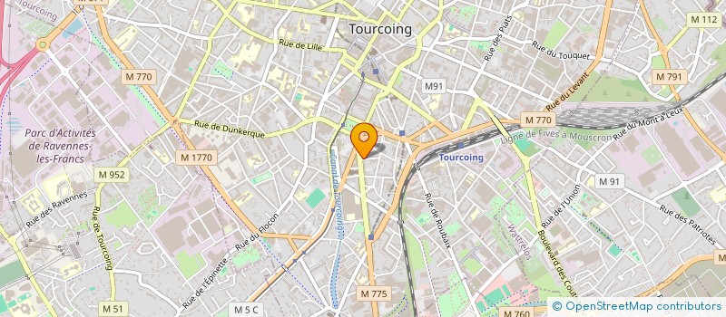 localisation de l'entreprise CR.F  TOURCOING