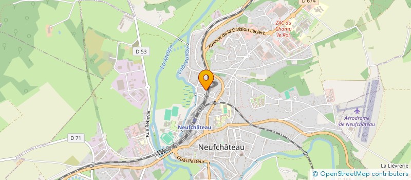 localisation de l'entreprise CR FERMETURES à NEUFCHATEAU
