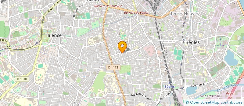 localisation de l'entreprise CR FI à BEGLES