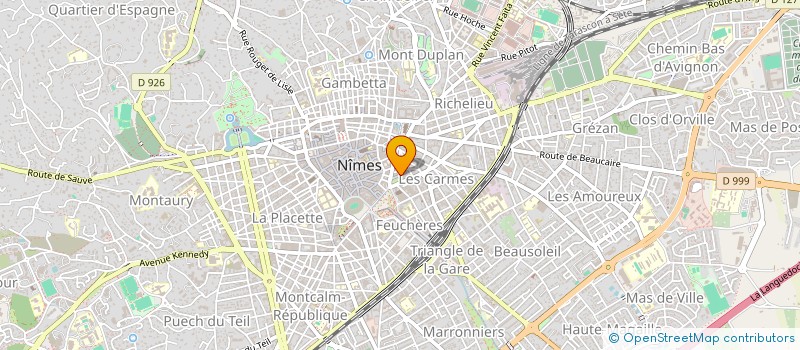 localisation de l'entreprise CR HIPO  NIMES