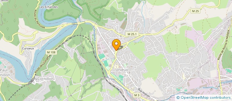 localisation de l'entreprise CR IMMO  UNIEUX