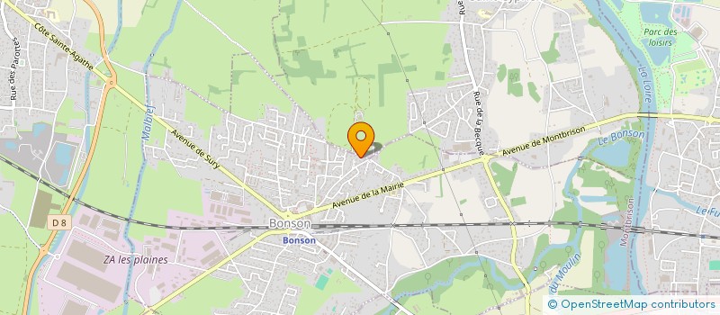 localisation de l'entreprise CR-IMMO  BONSON