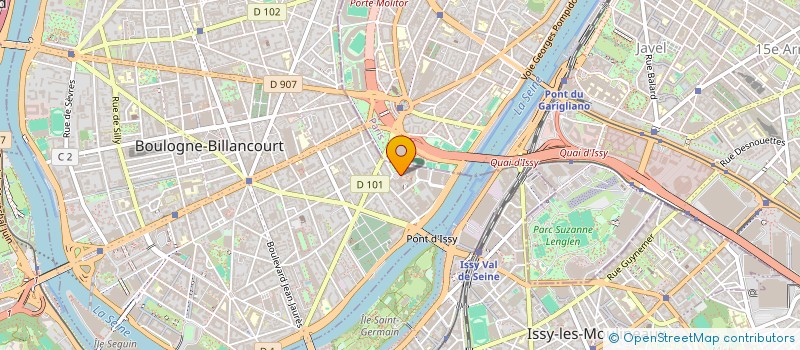 localisation de l'entreprise CR IMMOBILIER à BOULOGNE-BILLANCOURT