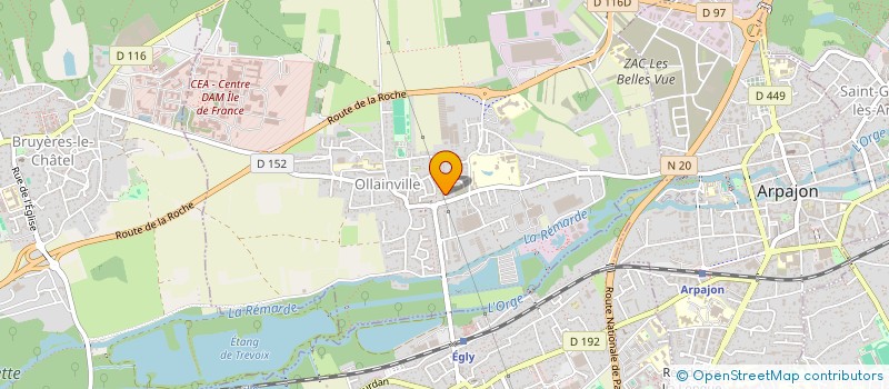 localisation de l'entreprise CR IMMOBILIER  OLLAINVILLE