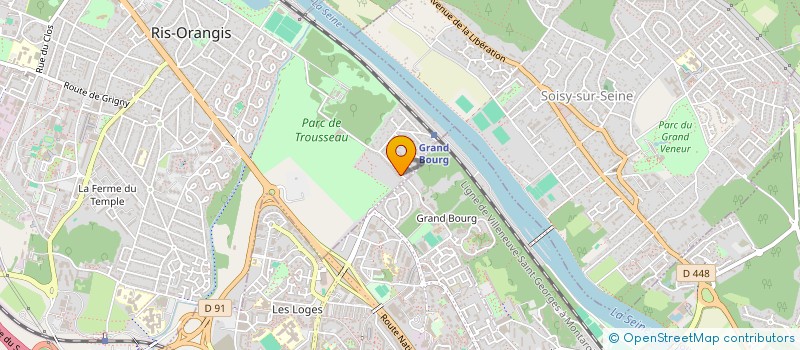 localisation de l'entreprise CR IMMOBILIER à RIS-ORANGIS