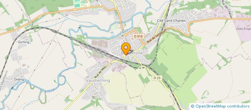 localisation de l'entreprise CR INFORMATIQUE  BOUZONVILLE