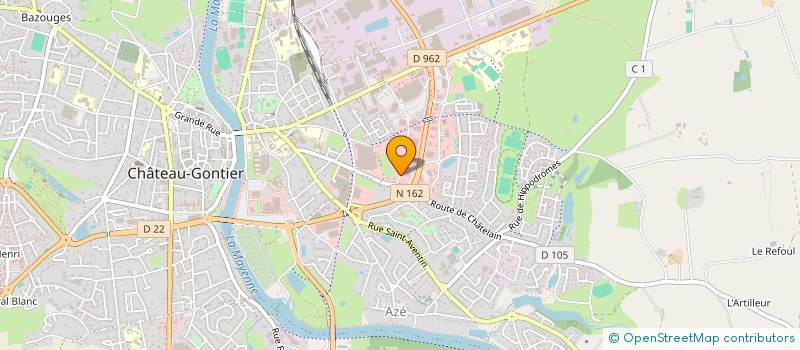 localisation de l'entreprise CR-INVEST  CHATEAU-GONTIER-SUR-MAYENNE