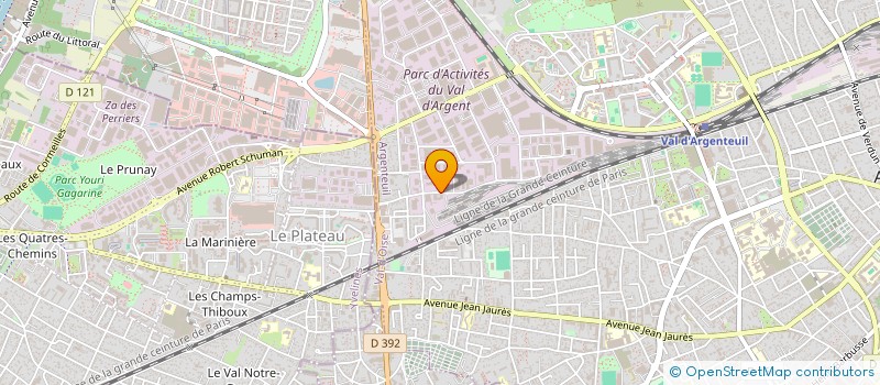 localisation de l'entreprise CR LOPES  ARGENTEUIL