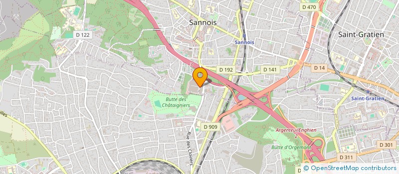 localisation de l'entreprise CR OPTIQUE à SANNOIS