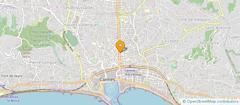 localisation de l'entreprise CR PARTICIPATIONS  CANNES