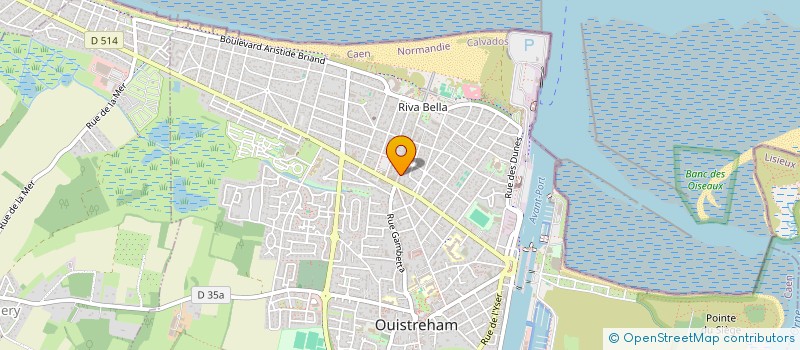 localisation de l'entreprise CR?PISSIME  OUISTREHAM