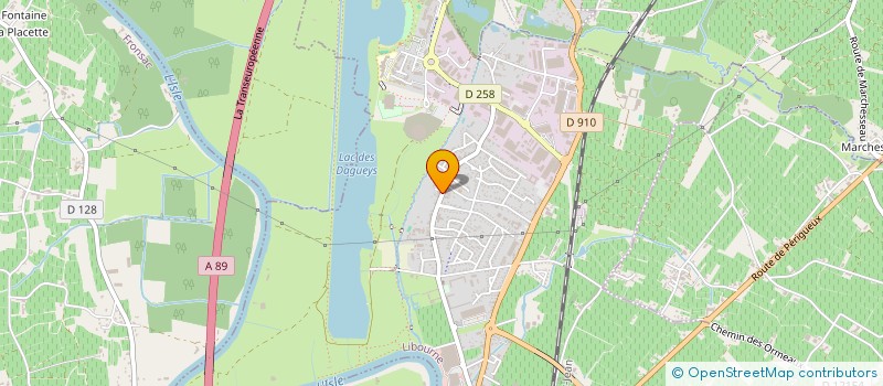 localisation de l'entreprise CR PLAQUISTE  LIBOURNE