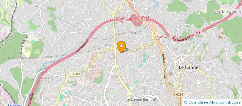 localisation de l'entreprise CR PROVENCE à LE CANNET