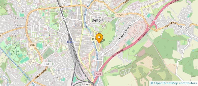 localisation de l'entreprise CR QUALITE à BELFORT