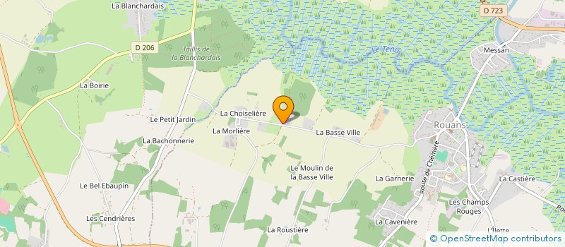 localisation de l'entreprise CR SERVICES  ROUANS