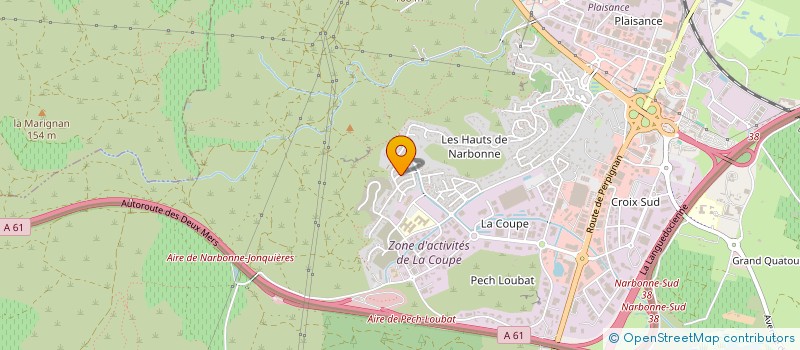 localisation de l'entreprise CR SOLUTION à NARBONNE