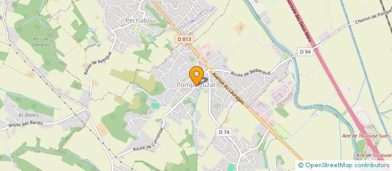 localisation de l'entreprise CR TAXI  POMPERTUZAT