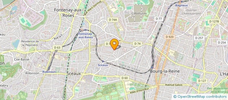 localisation de l'entreprise CR TAXIS à SCEAUX