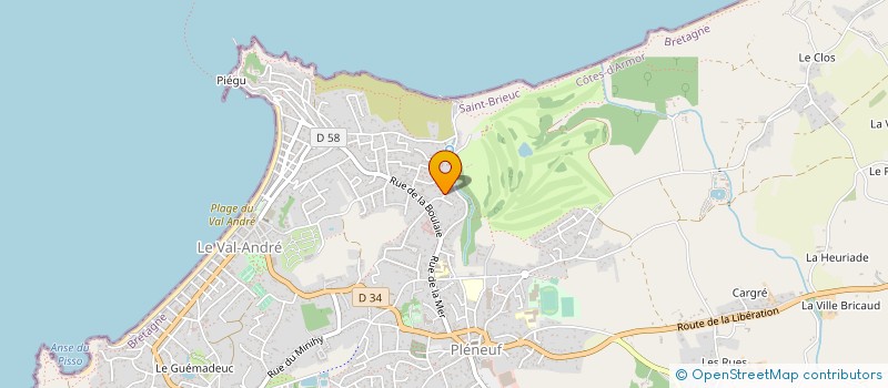 localisation de l'entreprise CR TRANSACTIONS  PLENEUF-VAL-ANDRE