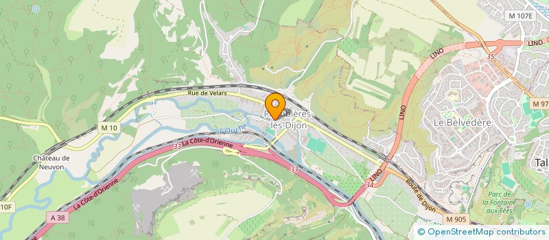 localisation de l'entreprise CR2  PLOMBIERES-LES-DIJON