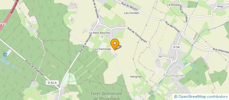 localisation de l'entreprise CR2A  ATTICHES